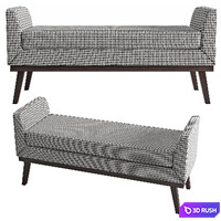 Classic upholstered bench
