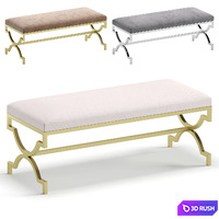Bench LORREN by Cazarina Interiors 3 Colors Version