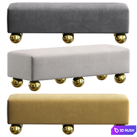 Bench GLEN by Cazarina Interiors 3 Colors Version