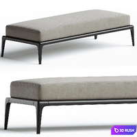 Poliform PARK Upholstered fabric bench