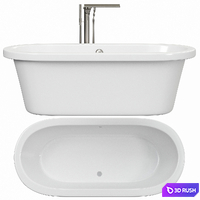 Tellkamp Elegance freestanding oval bath white gloss