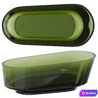 Bathtub made of polyester resin Abber Kristall 170x80 AT9706Emerald Green without hydromassage