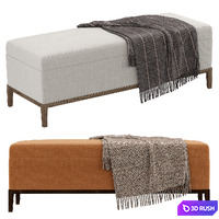 RH French contemporary bench