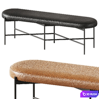 Pottery Barn Maison Leather Backless Bench