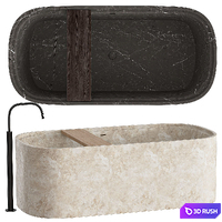 Freestanding bathtub, designed by Pete Boone