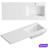 Sink Madera Kamilla 120 R 4627173210010 for washing machine White