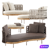 Torii Nest Angled sofa by Minotti