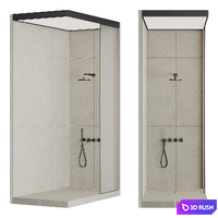 Shower cabin with partition 003