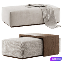 Ottoman with table Jarmo by By Poly & Bark