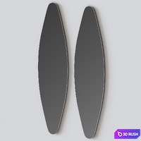 Oval mirror Dioscuri by Riflessi