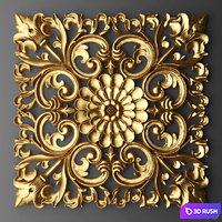 Rosette, pattern, carving
