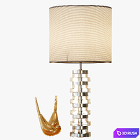 Clear Disc Table Lamp - Large