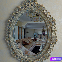 Classic oval mirror
