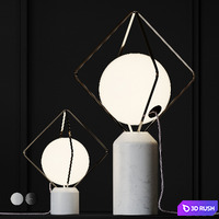 Brokis - Jack O'Lantern Big and Small - White and Black Marble