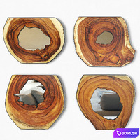 Organic Monkey Pod Mirrors 2