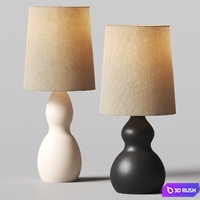 West Elm Modern Gourd Table Lamps