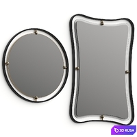 Arteriors Janey Round Hourglass Mirrors