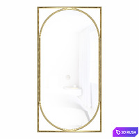 Mirror in metal frame Barton