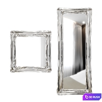 Wall mirror Sinuo modern mirror by Riflessi