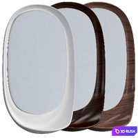 Kristalia TAKEOFF Wall-mounted mirror with shelf