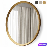 Thick Frame Metal Round Wall Mirror - West Elm