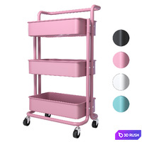SPOWAY. Bookcase on wheels, trolley organizer for storage