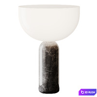 Kizu portable table lamp Gray marble from Muuto