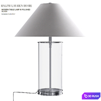 Ralph Lauren MODERN TABLE LAMP IN POLISHED SILVER