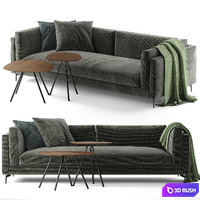 Calligaris Danny sofa and Calligaris Tweet coffee tables