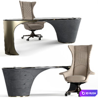 Visionnaire Planet armchair Jet desk