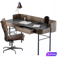 Vintage Wooden Office Desk
