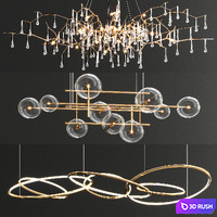 Serip Orizzontale Ring Chandelier - 3 type