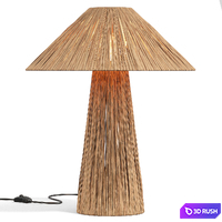 Natural Raffia Lamp