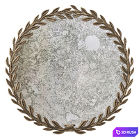 Vintage Brass Wreath Mirror Eichholtz Duras