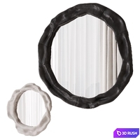 Mirrors in sculptural ceramic frames by O.Garikova