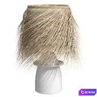 White table lamp N°1 small - palm