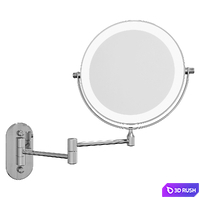 Double-sided cosmetic wall mirror