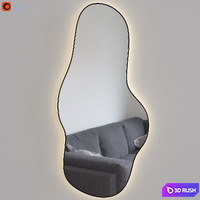 Figured mirror with lighting Atmosfera Extra