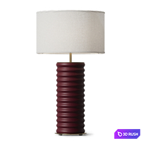 Table lamp Dantone Home Taro maroon