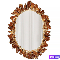 Coco Mirror Gold Faux Coral
