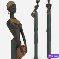 Statuette of an African female occupation