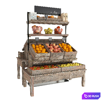 Shelves with products