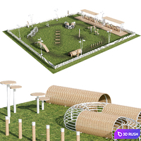 A dog walking and training area