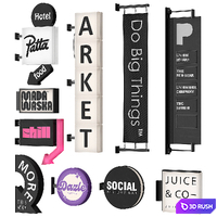 Set of 10 facade console signs