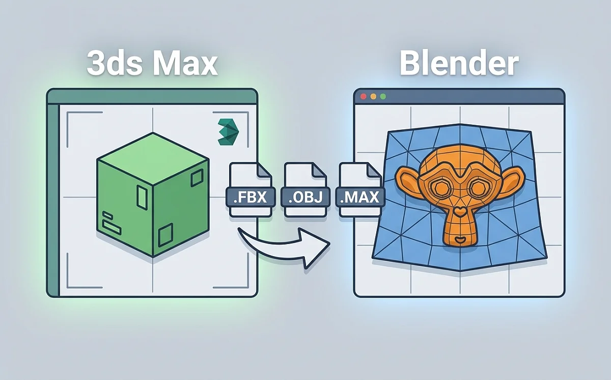 How to Import 3ds Max Files into Blender: Complete Guide (FBX, OBJ, and .MAX)