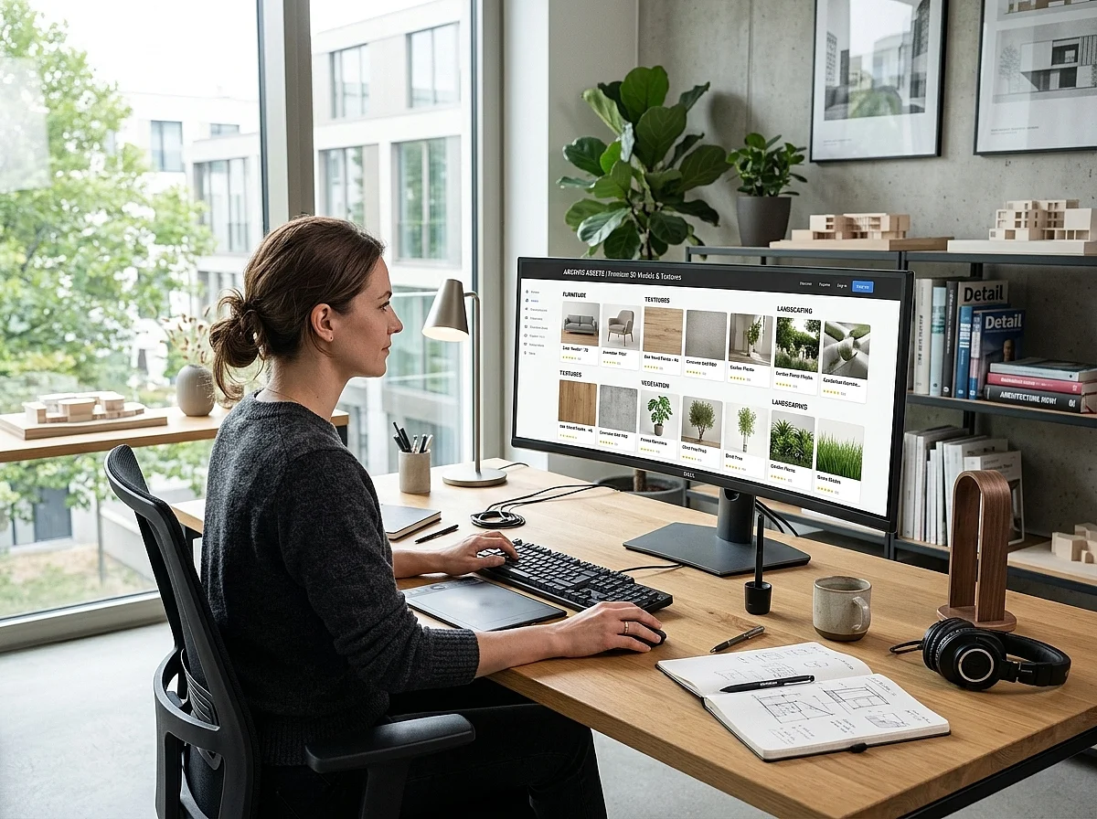 Where to Download 3D Models for Archviz