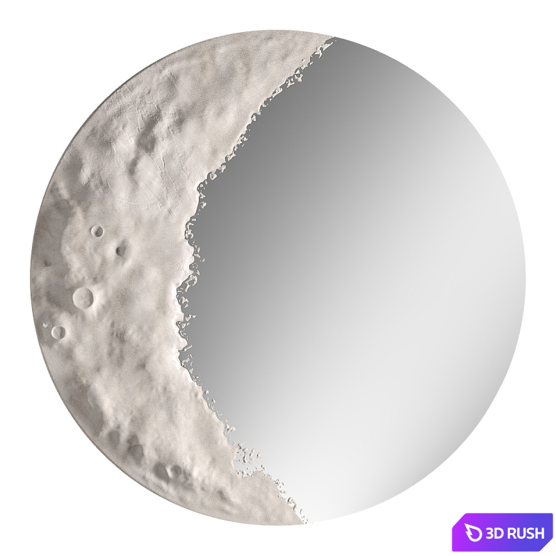 Luna Mirror by Mercado Collective 3D Model Vray, Corona