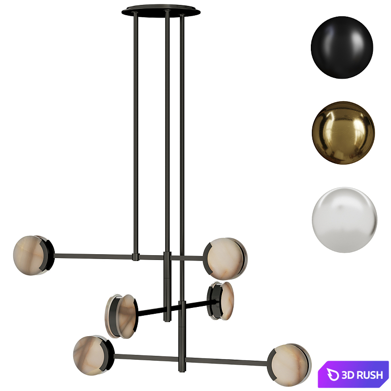 Chandelier from Visual Comfort Melange 54 Multi-Positional 3D Model Corona
