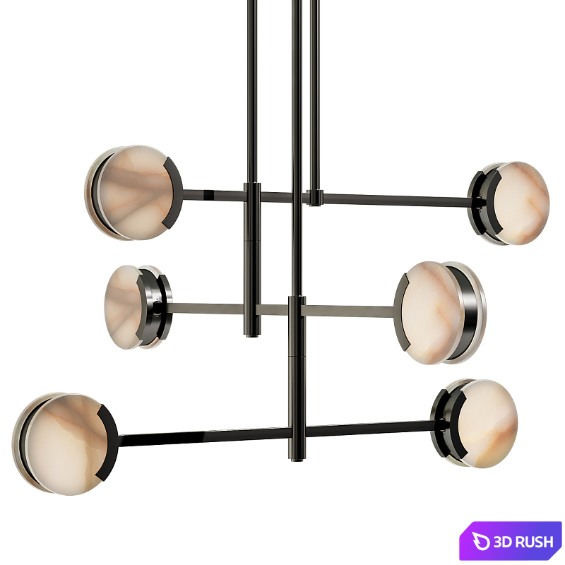 Chandelier from Visual Comfort Melange 54 Multi-Positional 3D Model Corona