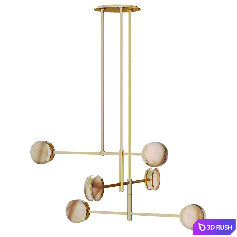 Chandelier from Visual Comfort Melange 54 Multi-Positional 3D Model Corona